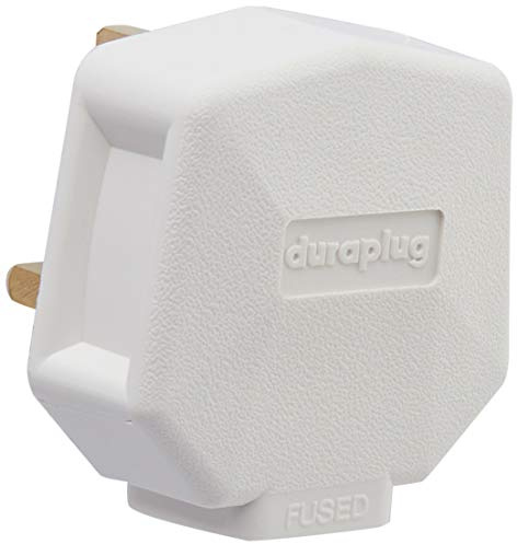 MK Electric Duraplug 13 Amp Rubber Plug Fitted with 13A Fuse