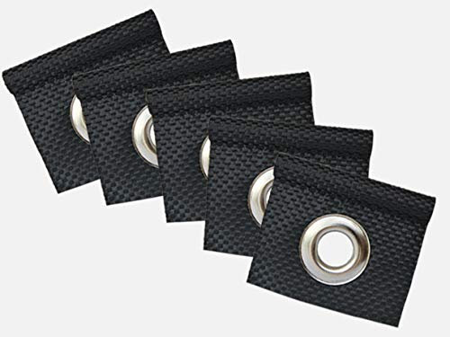 GeKaHo 5 x Kederöse für Kederschiene schwarz D=7,5 mm Camping Öse Kederband Vorzeltkeder