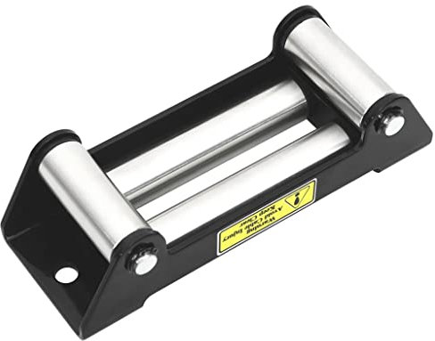 vidaXL 4-Way Fairlead Rollers Hawse Cable Wincher Tool Fair Leads Off Road Recovery 5000-6000lbs Heavy Duty Powder-coated Steel