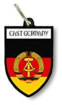 Schlüsselanhänger Schlüsselanhänger Flagge Nationalschild Ostdeutschland RDA DDR, Mehrfarbig, Einheitsgröße, Kette