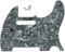Dopro 5 Löcher Vintage Tele Guitar Pickguard Scratch Plate passend für USA/Mexican Fender Telecaster schwarz weiß Shell
