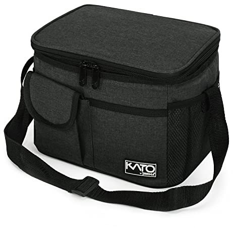 Kato Tirrinia Faltbar Klein Kühltasche 8L(15 Dosen), Arbeit Lunchtasche Isoliertasche für Unterwegs Auto Picknick Strand, Mini Essen Thermotasche Lunchbag Lunchbox Tasche für Herren Damen Kinder,