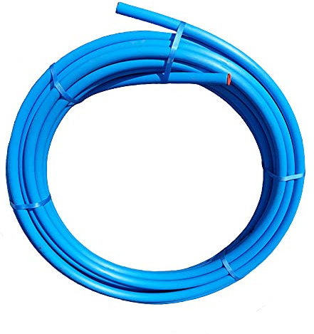 PipeLife Blue MDPE Plastic Cold Water Mains Pipe 20mm x 25meter Coil 20MM / 25M