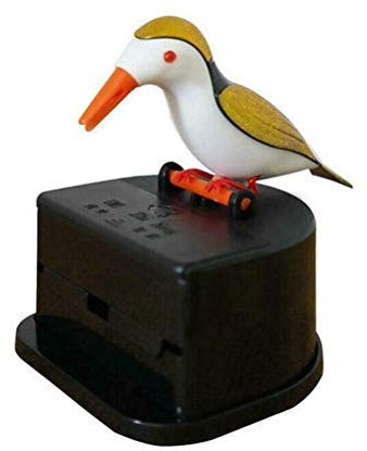 Yolluu Zahnstocherhalter, niedlicher Vogel-Zahnstocherspender, kreativer automatischer Zahnstocherbox, Cartoon-Vogel--Up-Zahnstocherbox, Spender Zuhause