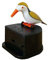Yolluu Zahnstocherhalter, niedlicher Vogel-Zahnstocherspender, kreativer automatischer Zahnstocherbox, Cartoon-Vogel--Up-Zahnstocherbox, Spender Zuhause