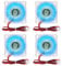4PCS Cooling Fan 12V 4010 40x40x10MM DC 12V Brushless Cooling Fans 40mm Fan Blue LED Cooler Fan 2 Pin for 3D Printer
