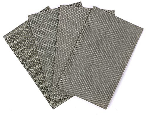 HOMESOM Diamantschleifpapier Galvanisiertes Polierblatt Schleifpapier Körnung 60 120 200 400 Ersatz-Schleifmittel