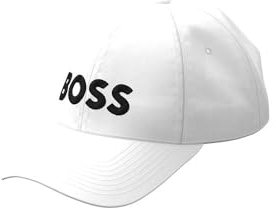 BOSS Herren Lach-Golf Cap, White100, Einheitsgröße EU