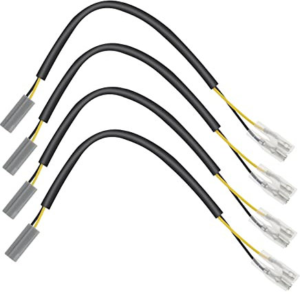 Be In Your Mind 4X Blinker Verkabelung Adapter Kompatibel mit Yamaha Stecker Adapter Motorrad Blinker Adapter Kabel ca. 22,5cm / 8,86inch
