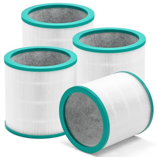 TP01 TP02 Filtro compatibile con Dyson Pure Cool Link Purifying Tower Fan TP00 TP03 AM11 e Cool Me BP01 Personal Series, filtro di ricambio purificatore d'aria a 360° 968126-03, confezione da 4
