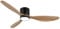 reiga Ventilador de Techo con Luz y Mando a Distancia 132 cm, 3-Aspas Madera Natural, 6 velocidades, Silencioso, Función Verano-Invierno, Temporizador