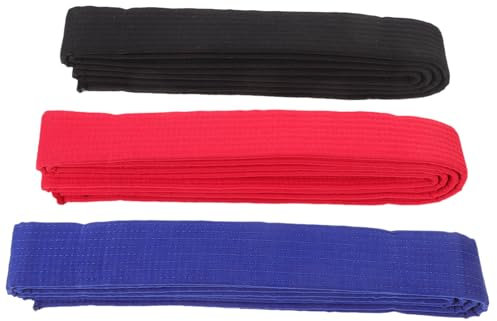 Sosoport 3St Taekwondo-Gürtel Hapkido-Gürtel trainingsgürtel während Gürtel Männergeschenke Karate-Geschenke Uniformgürtel für Herren Erwachsener Schleife Taillenstütze