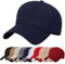 Baynetin Baseball Cap Schlichte Baseballkappe Reine Farbe Baseboard Basecap Unisex Verstellbar Atmungsaktiv Anti-UV Outdoor Reise Sonnenhut Golfkappe (Marine)
