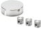 ORION LIGHTSTYLE Verteilerset mit Verteilerdose inkl. 3 Pins Deckenpin Baldachin Deckendose Rosette Abzweigdose Abdeckung Silber Chrom