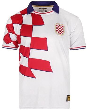 Fußballtrikots, Fußball Trikot Kroatien, Nationalmannschaften, Fan-Trikot, Kroatien Trikot - Fußball T-Shirt (M)
