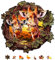 GLOBLELAND 200 Stück Giraffenblätter Holzpuzzle Für Erwachsene Holzpuzzle Für Erwachsene Einzigartig Geformte Holzpuzzles Tier Bunte Puzzles