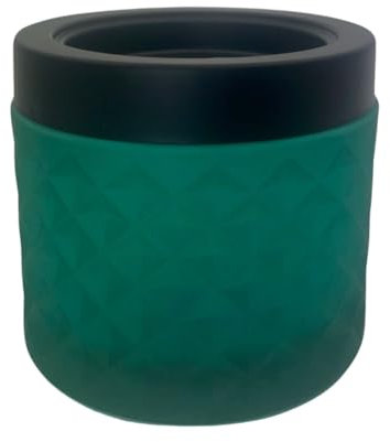Sturmaschenbecher Windaschenbecher Glas grün-schwarz