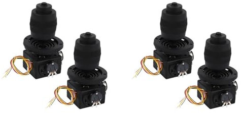 Cliney 4 X Elektronische 4-Achsen-Joystick-Potentiometer-Taste für -D400B- 10K 4D-Controller mit Kabel für die Industrie