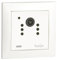 VEMER VE795001 EASYEYE INT – Telecamera di Sorveglianza WiFi da Interno con App, Montaggio da incasso (50x50), Videocamera di Sicurezza Full HD con Tecnologia a Infrarossi, Alimentazione 230V, Bianco