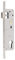 Serrure à cadre tubulaire - En acier inoxydable - Distance : 85 mm - Distance au canon : 30 mm - Serrure à cadre tubulaire - Serrure de porte de jardin - Insert de serrure pour gauche/droite