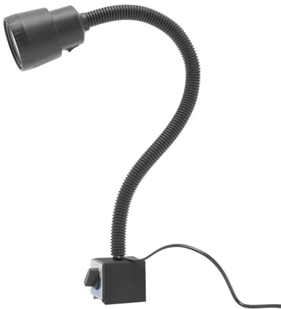 HOARLICN Schwanenhals, Arbeitsleuchte Maschine Abs Aluminiumlegierung 5w 1.2m Led mit Magnetische Basis Abnehmbarer Lampenschirm Geeignet für Fräsmaschinen, Drehbänke, Bohrmaschinener