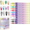 12 Color 3D Nail Art Pens Set, Nails Polish Pens Graffiti NailsDrawing Pen Nail Polish Pen for Painting Nails DIY Art Beauty Adorn for Women Girls Valentine's Day Easter