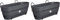 Elho Vibia Campana Balconnière Allin1 50 - Planteur pour Balcon - Ø 50.4 x H 17.7 cm - Noir/Anthracite (Lot de 2)