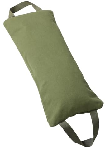 JUMPLAWN Saco De Arena para Entrenamiento Fitness y Yoga, Bolsa De Lona Sin Relleno, Tamaño Compacto, Color Verde Militar, Saco Lastrado Multiusos para Ejercicios De Piernas y Levantamiento De Pesas