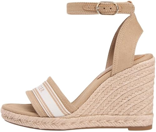 Tommy Hilfiger Damen High Wedge Espad Webbing Fw0fw09342Keil-Espadrilles