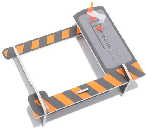 Kisangel 2 Stück Modelleisenbahn Bahnübergang Signal Gate Zubehör für Hand Augen Koordination für Technikprojekte und Bildungszwecke