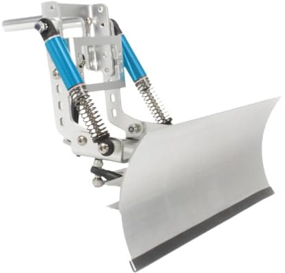 Oshhni 1:10 RC-Zubehör, Schneepflug-Simulation aus Metall, RC-Auto-Dekoration, stilvolles, realistisches Schneekehrwerkzeug für SCX10 90046