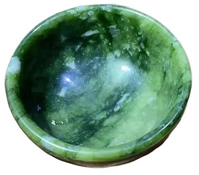 YZWRWRMKTB 1pcs 6cm Jade Stone Tea Cup Carvings Crystal Cups Bowl Ornament