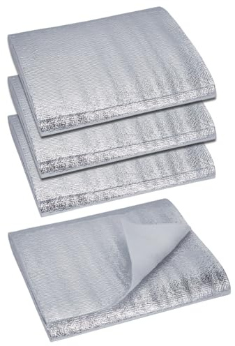 DELORIGIN 4Pcs 78.7 x 11.8 Inch Heat Resistant Batting for Potholders Foam Insulation Mat Insulating Thermal Lining Batting Heat Reflective Fabric for Pot Holders Oven Mitts Coasters Bowl Cozies