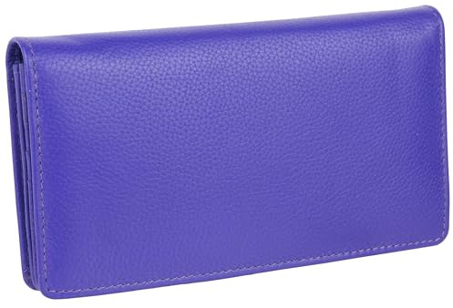 Golunski Leather Ladies Matinee Purse/Wallet RFID Protected - Purple