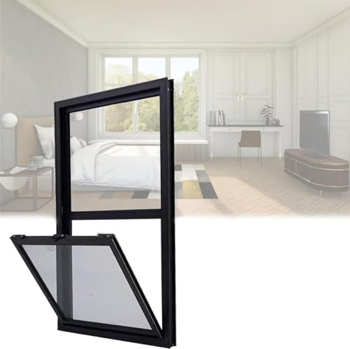 Sicherheits-Fenstergitter für den Außenbereich Maßgefertigte Verkaufsfenster for Lebensmittel, Verkaufsautomatenfenster mit Sicherheitsglas, mobiles(WxH 18x21 in/45x53cm)