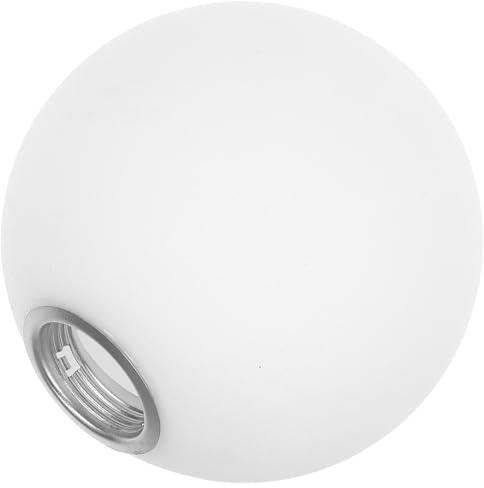 GARVALON Lampenschirm aus Mattiertem Glas Kugel 100mm E14 Ersatz Glaskugel für Pendel Kronleuchter und Deckenleuchten Hitzebeständig Weiß Milchglas Pflegeleicht