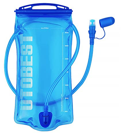 UTOBEST Trinkblase 1L/1,5L/2L/3L Wasserblase für Trinkrucksack, BPA-frei Auslaufsicher Wasserreservoir für Laufen, Wandern, Radfahren