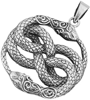 Kiss of Leather Schlangen Anhänger aus 925 Sterling Silber Nr. 330