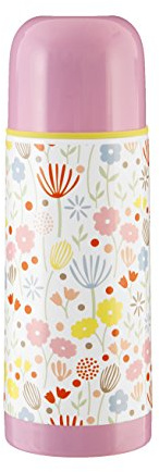 Premier Housewares Mimo Casey Vacuum Flask, Double Walled, 350ml, Stainless-Steel, Pink, 7 x 7 x 20 cm