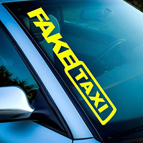 Fake Taxi Aufkleber Frontscheibe Sticker Taxi Tuning-Aufkleber, Auto-Sticker