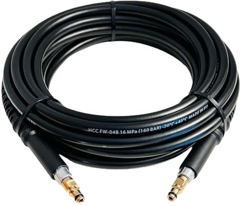 Hochdruckschlauch für Kärcher Hochdruckreiniger K2 K3 K4 K5 K6 K7 Home & Garden Serie ab 2008 mit Click Quick Connect Stecksystem wie 2.641-721.0 mit beidseitigem Quick Click Anschluss (15 Meter)
