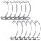 12 x supporti in metallo a forma di L per appendere decorazioni di Natale, supporto per appendere vetro, globo aria, pianta, terrario, decorazione per