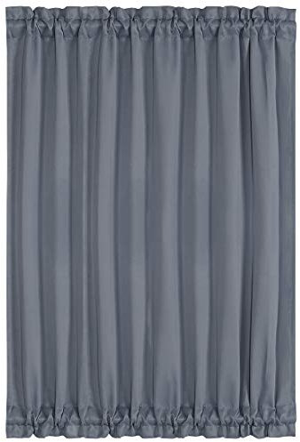 PiccoCasa Cortina para puerta de patio o ventana, cortinas deslizantes para privacidad, oscurecimiento de habitación, paneles de cortina de puerta de cristal francés opaco, Gris oscuro., W54 x L72