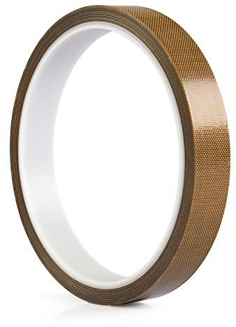 Teflon Band/PTFE Band,High Temp Klebeband für Vakuumiermaschine, Hand- oder Impulsversiegelung - Geeignet für FoodSaver, Seal A Meal, Weston, Cabella's (1/2 in * 33 ft)