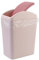 Bringer 15 L Mülleimer mit Schwingdeckel, Mülleimer Klein, Rosa
