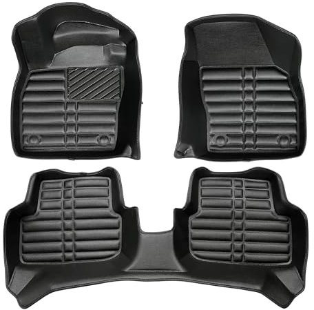 fussmattenprofi.com Auto Fussmatten Kompatibel mit Seat Ibiza (5.Gen) Baujahr ab 2017 I 100% Passgenau Geruchlos Allwetter Fussraumschale I 5D Premium TPE Fußmatten Set