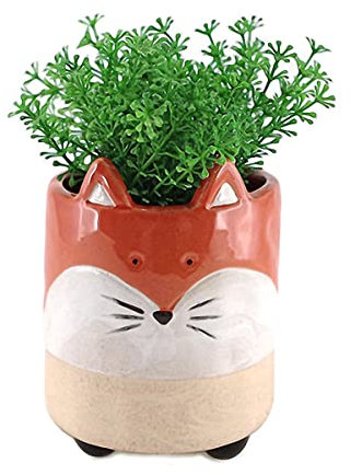 Petit Cache-Pot en Forme de Renard 10 cm