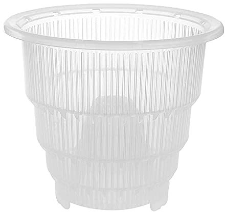 Pots à orchidées cymbidium en plastique transparent – avec trous creux et respirants pour jardin, maison