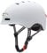 SCOOTISFACTION Smart Helm mit Licht für Elektro-Scooter, Fahrrad, Skateboard, Xiaomi Ninebot PURE Kugoo Kaboo (Weiß, Größe S)