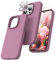 TOCOL Silicone for iPhone 14 Pro Max Case 6.7-Inch, Liquid Silicone Multi-Color Slim Silky-Soft Touch Anti-Scratch Shockproof Protective Phone Cover, Lilac Purple